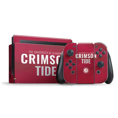 University of Alabama Crimson Pride Nintendo Switch Bundle Skin
