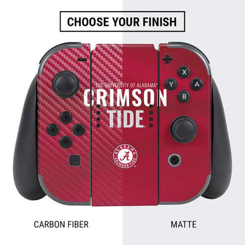 University of Alabama Crimson Pride Nintendo Switch Bundle Skin
