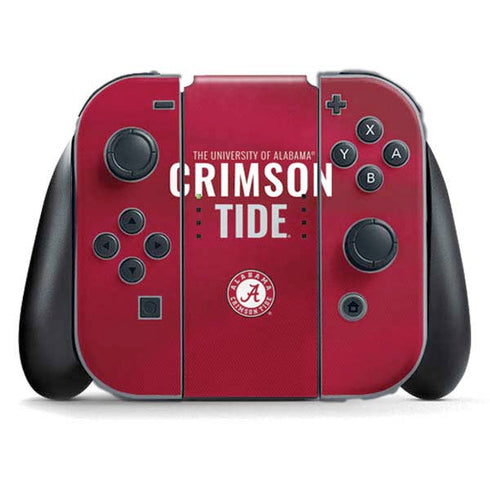 University of Alabama Crimson Pride Nintendo Switch (2017-2021) Joy-Con Controller Skin