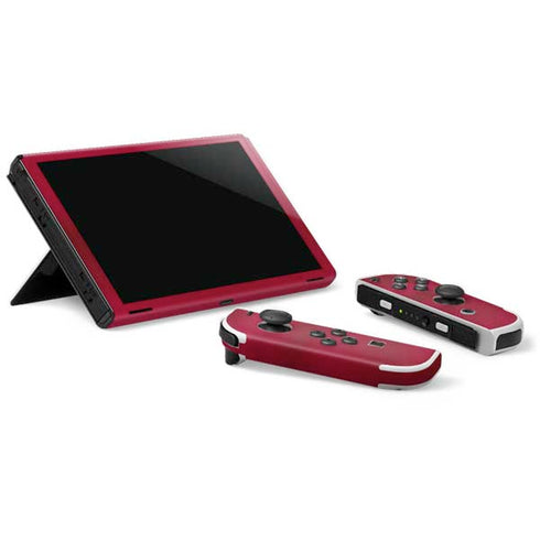University of Alabama Crimson Pride Nintendo Switch OLED (2021) Skin