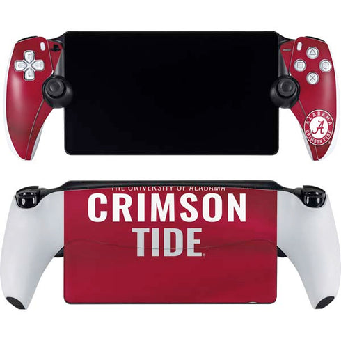 University of Alabama Crimson Pride PlayStation Portal Remote Player Skin