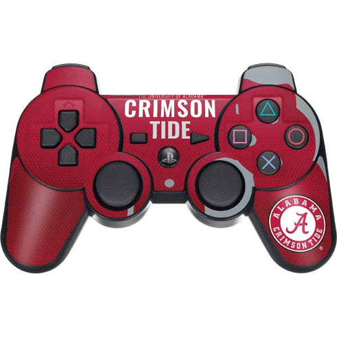 University of Alabama Crimson Pride PS3 Dual Shock wireless controller Skin