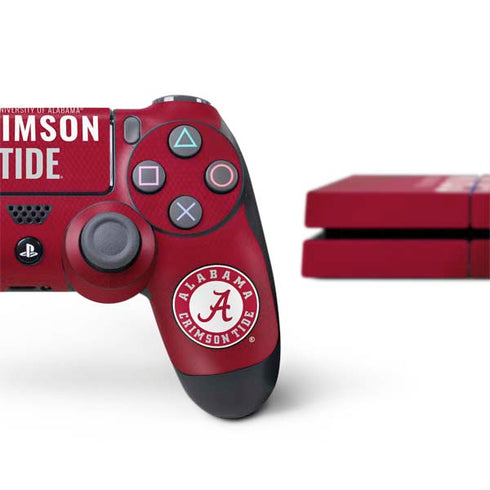 University of Alabama Crimson Pride PS4 Console and Controller Bundle Skin