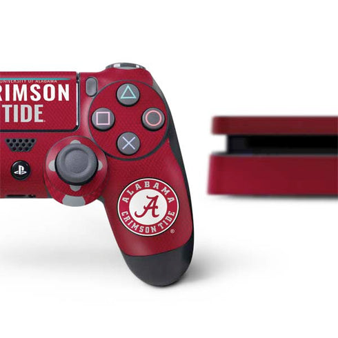 University of Alabama Crimson Pride PS4 Slim Bundle Skin