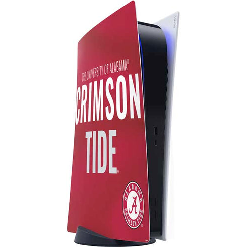University of Alabama Crimson Pride PS5 Digital Edition Console Skin