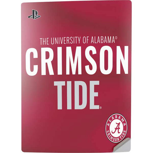 University of Alabama Crimson Pride PS5 Digital Edition Console Skin