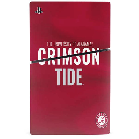 University of Alabama Crimson Pride PS5 Slim Disk Bundle Skin
