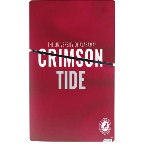 University of Alabama Crimson Pride PS5 Slim Digital Edition Bundle Skin