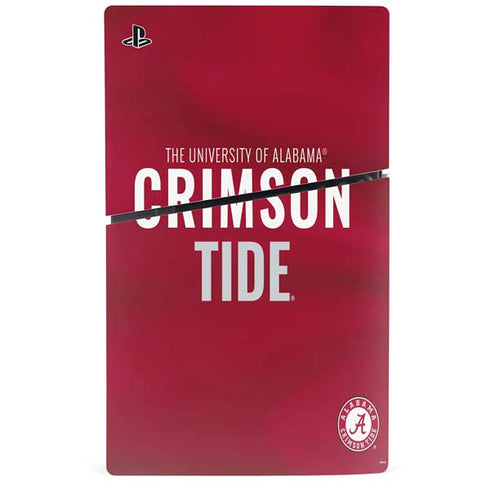 University of Alabama Crimson Pride PS5 Slim Digital Edition Console Skin