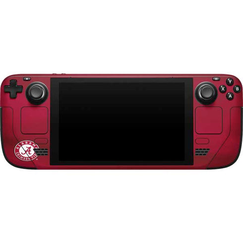 University of Alabama Crimson Pride Steam Deck Handheld Gaming Computer Skin