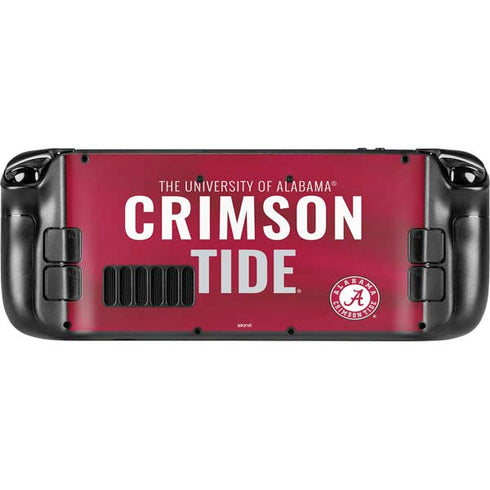 University of Alabama Crimson Pride Steam Deck Handheld Gaming Computer Skin