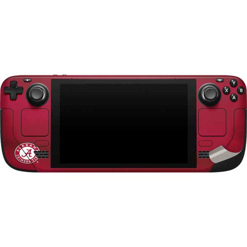 University of Alabama Crimson Pride Steam Deck Handheld Gaming Computer Skin