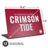 University of Alabama Crimson Pride Universal Laptop 13in (10.6 x 7.6in) Skin