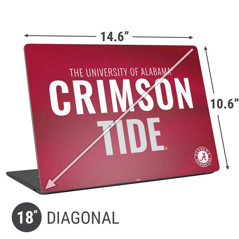 University of Alabama Crimson Pride Universal Laptop 18in (14.6 x 10.6in) Skin