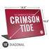 University of Alabama Crimson Pride Universal Laptop 18in (14.6 x 10.6in) Skin