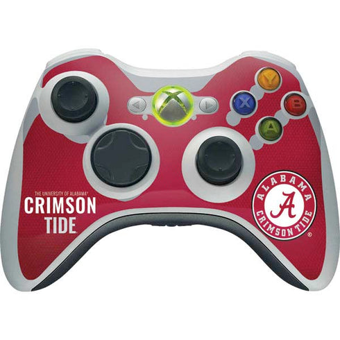 University of Alabama Crimson Pride Xbox 360 Wireless Controller Skin