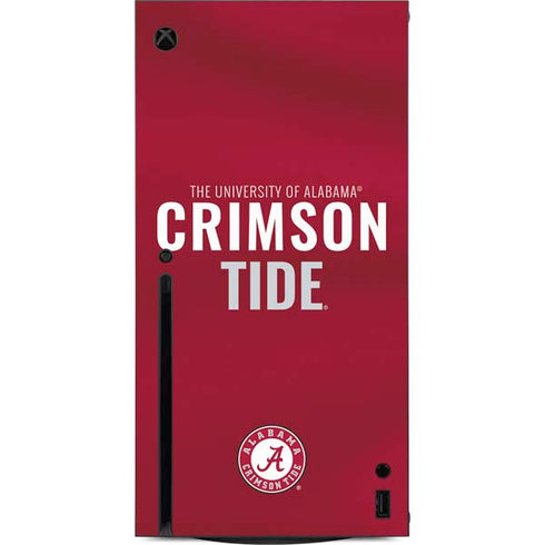 University of Alabama Crimson Pride Xbox Series X Console Skin