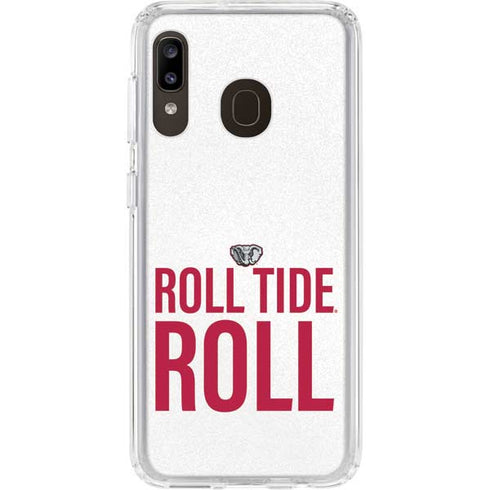 University of Alabama Crimson Roll Tide Galaxy A20 Clear Case