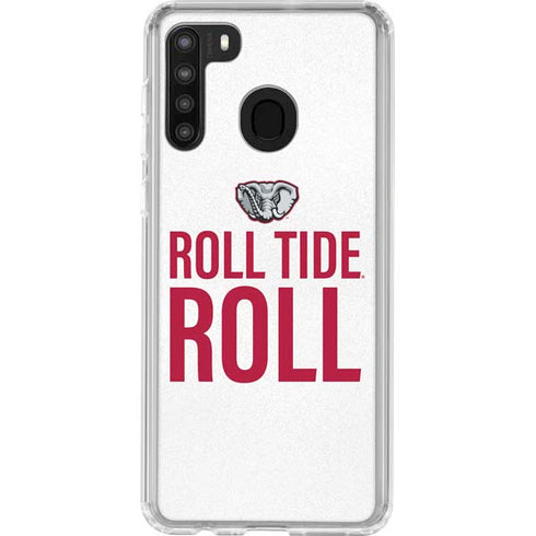 University of Alabama Crimson Roll Tide Galaxy A21 Clear Case