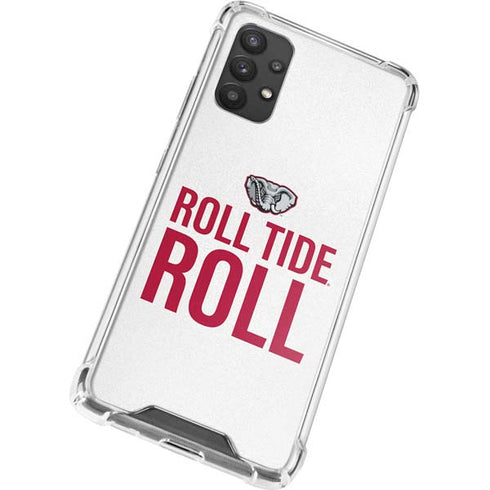 University of Alabama Crimson Roll Tide Galaxy A32 5G Clear Case
