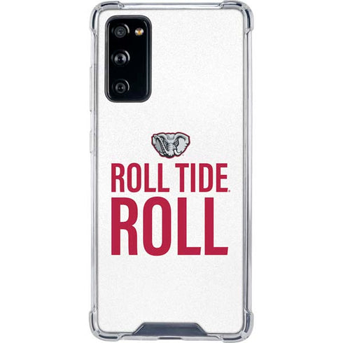 University of Alabama Crimson Roll Tide Galaxy S20 FE Clear Case