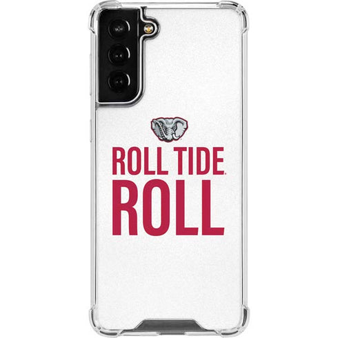 University of Alabama Crimson Roll Tide Galaxy S21 FE Clear Case