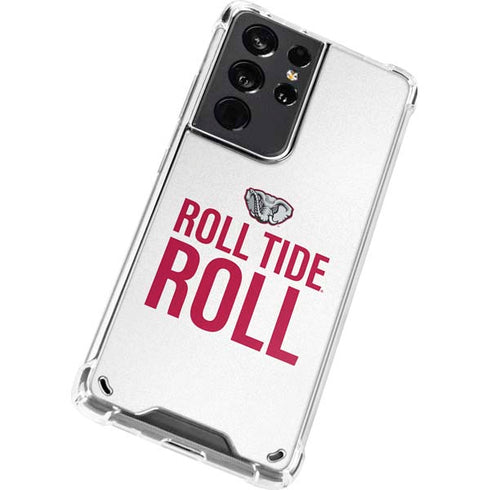University of Alabama Crimson Roll Tide Galaxy S21 Ultra 5G Clear Case