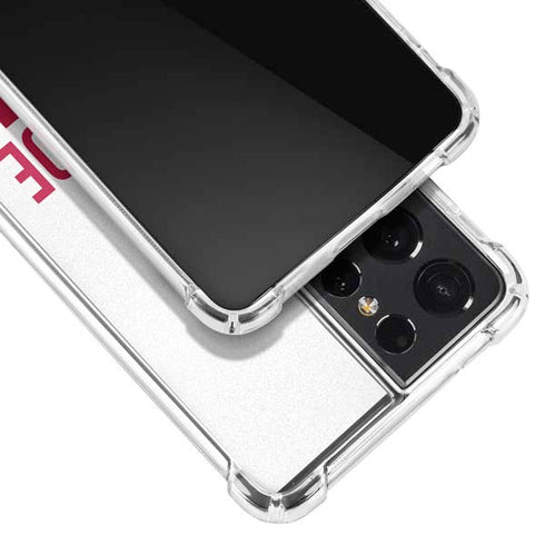 University of Alabama Crimson Roll Tide Galaxy S21 Ultra 5G Clear Case