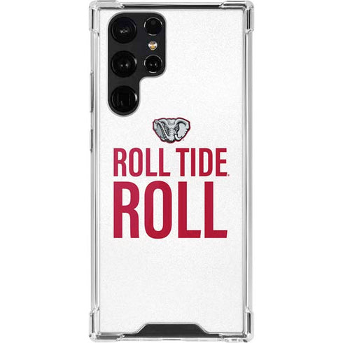 University of Alabama Crimson Roll Tide Galaxy S22 Ultra Clear Case