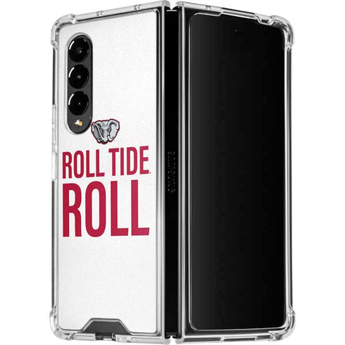 University of Alabama Crimson Roll Tide Galaxy Z Fold4 5G Clear Case