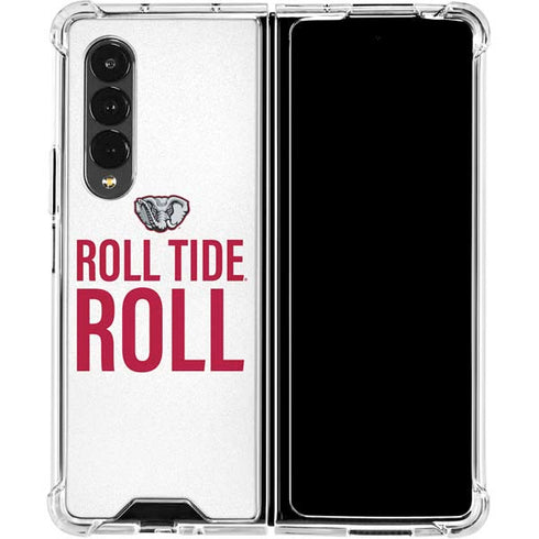University of Alabama Crimson Roll Tide Galaxy Z Fold4 5G Clear Case