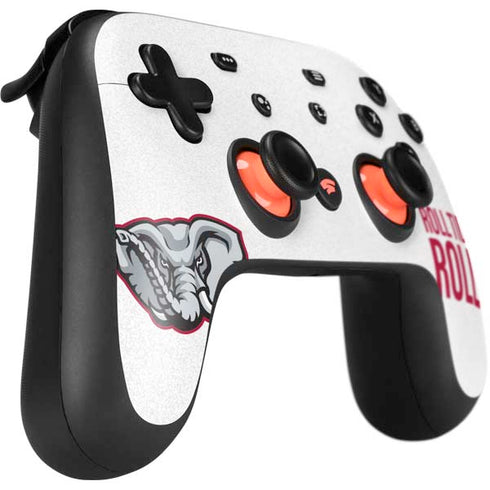 University of Alabama Crimson Roll Tide Google Stadia Controller Skin