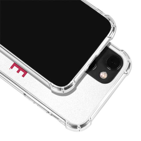 University of Alabama Crimson Roll Tide iPhone 14 Plus Clear Case