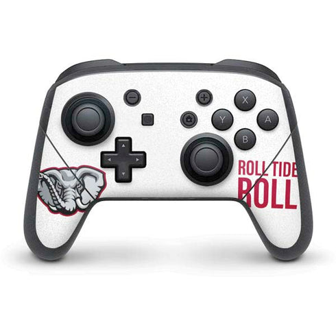 University of Alabama Crimson Roll Tide Nintendo Switch Pro Controller Skin