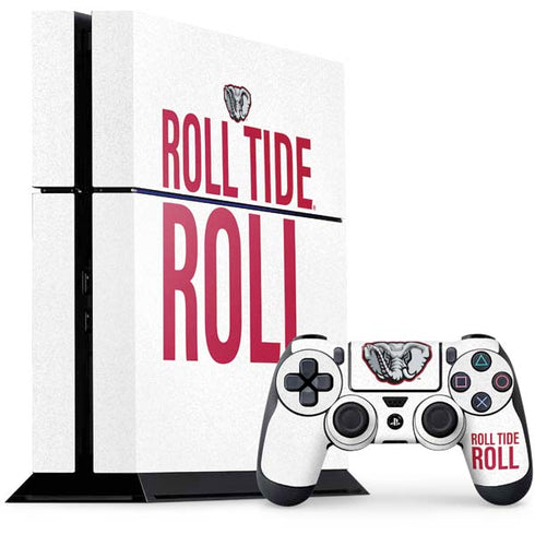 University of Alabama Crimson Roll Tide PS4 Console and Controller Bundle Skin