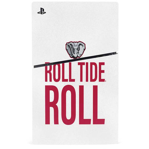 University of Alabama Crimson Roll Tide PS5 Slim Disk Console Skin