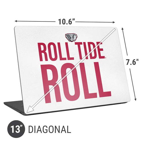 University of Alabama Crimson Roll Tide Universal Laptop 13in (10.6 x 7.6in) Skin