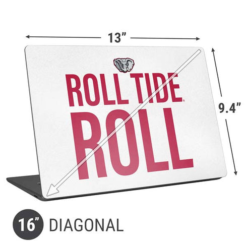 University of Alabama Crimson Roll Tide Universal Laptop 16in (13 x 9.4in) Skin