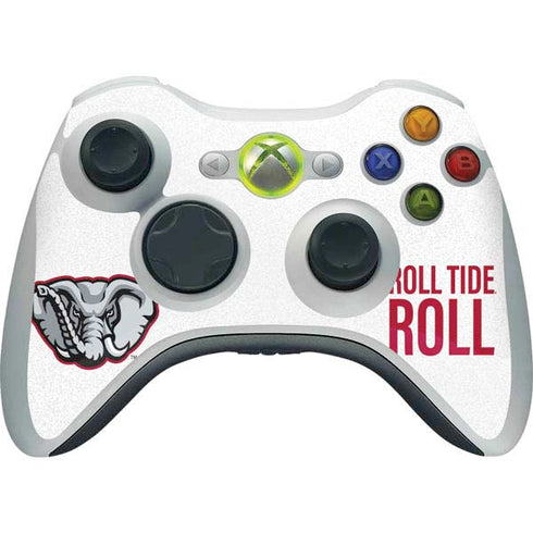 University of Alabama Crimson Roll Tide Xbox 360 Wireless Controller Skin