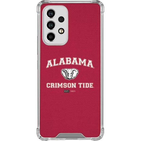 University of Alabama Crimson Tide Basketball Galaxy A53 5G Clear Case