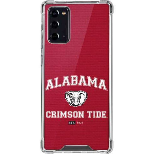 University of Alabama Crimson Tide Basketball Galaxy Note20 5G Clear Case