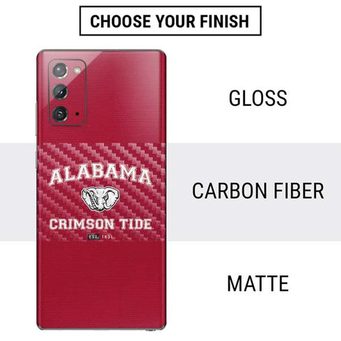 University of Alabama Crimson Tide Basketball Galaxy Note20 5G Skin