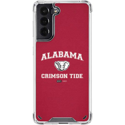 University of Alabama Crimson Tide Basketball Galaxy S21 5G Clear Case