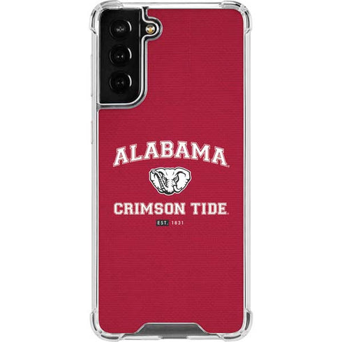 University of Alabama Crimson Tide Basketball Galaxy S21 FE Clear Case