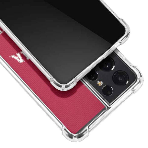 University of Alabama Crimson Tide Basketball Galaxy S21 Ultra 5G Clear Case