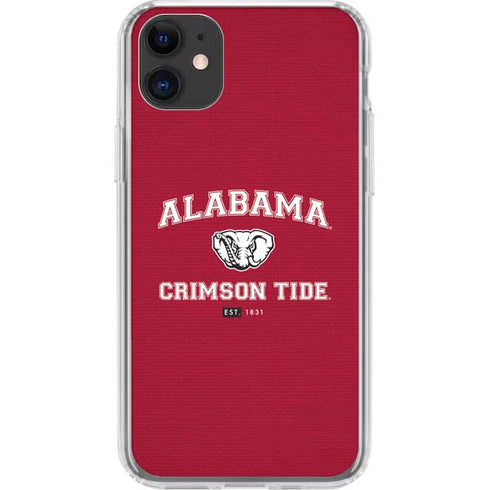 University of Alabama Crimson Tide Basketball iPhone 11 Clear Case