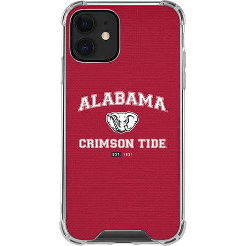 University of Alabama Crimson Tide Basketball iPhone 12 Clear Case
