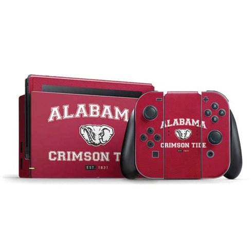 University of Alabama Crimson Tide Basketball Nintendo Switch Bundle Skin