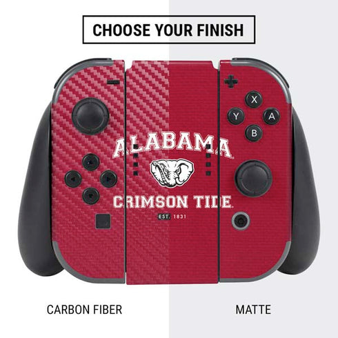 University of Alabama Crimson Tide Basketball Nintendo Switch Bundle Skin