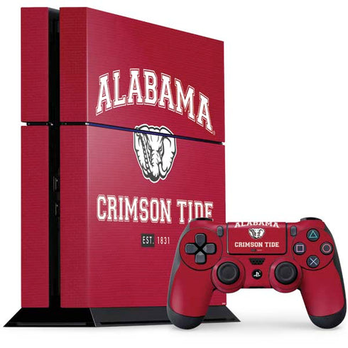 University of Alabama Crimson Tide Basketball PS4 Console and Controller Bundle Skin